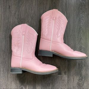 Pink cowboy boots